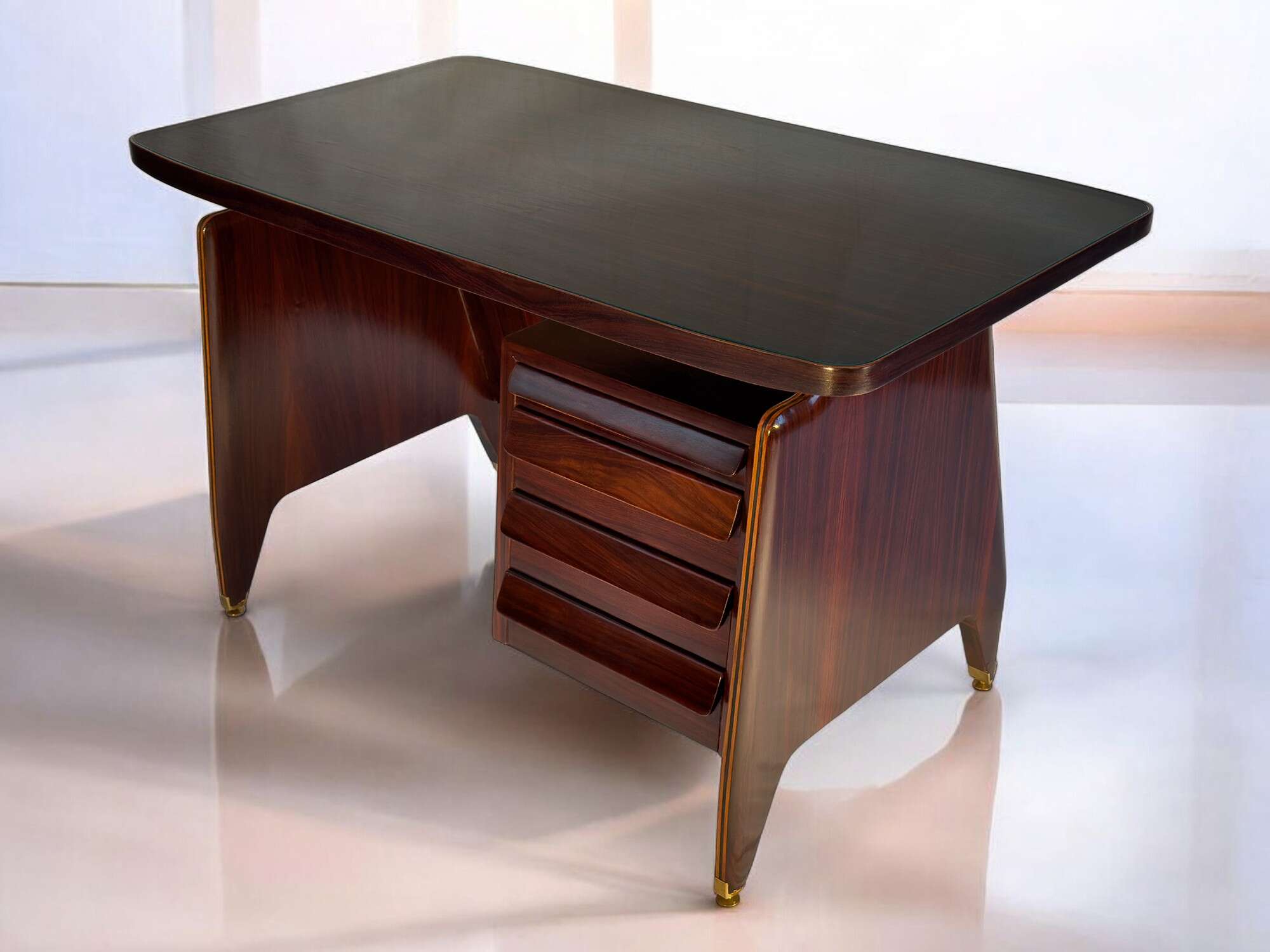 Italian mid-century Writing Desk by Vittorio Dassi, 1950s
